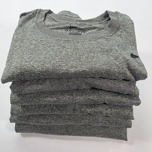 6 X The Nike Tee Dri-Fit Men's T-Shirt Bundle | Size: 2XL | Grey Heather